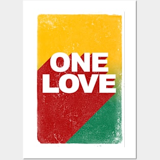 One love three coloured design Posters and Art